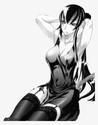 Manga Myedit Manga Cap Png Transparent Highschool Of - Highschool Of The Dead Saeko