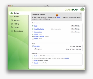 Click Adopt - Crashplan On My Computer