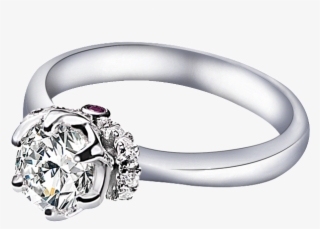 High End Ring Element - 2 Ctw Vvs1 Diamond 18k White Gold Over Engagement Wedding
