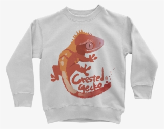 Is002 Crested Gecko ﻿kids Sweatshirt - One Less Car Kids Sweatshirt - White/8 Year