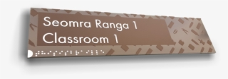 Braille & Tactile Classroom Sign - Braille
