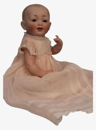 11 Inch Large All Bisque Baby Doll By Kestner Marked - Sitting