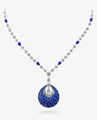 A Graff Bombe Classic Necklace Featuring A Tear Drop - Short Mangalsutra Designs Latest