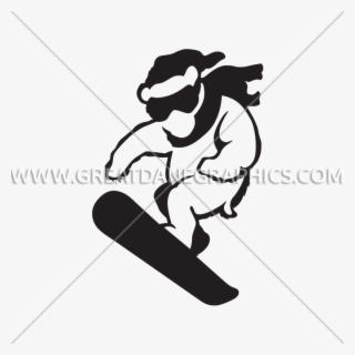 Polar Bear Production Ready Artwork For T - Snowboarding