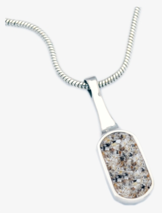 Custom Crafted Small Oblong Pendant Sterling Silver - Pendant