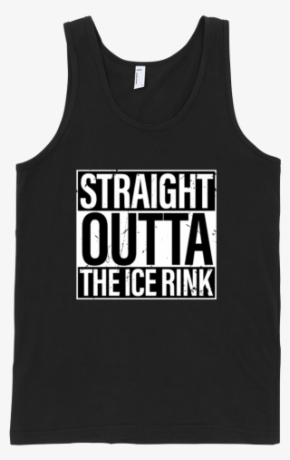 Straight Outta The Ice Rink Hockey Tank - Eat Ass Tank Top