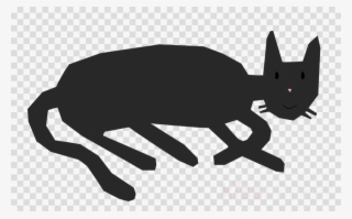 Cat Clipart Black Cat Whiskers Clip Art - Feminine Pad Clip Art