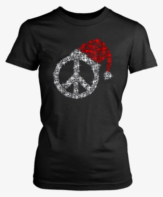 Peace Sign Hippie Christmas T-shirt - Idgaf For President (ladies) - Ladies Classic Tee /