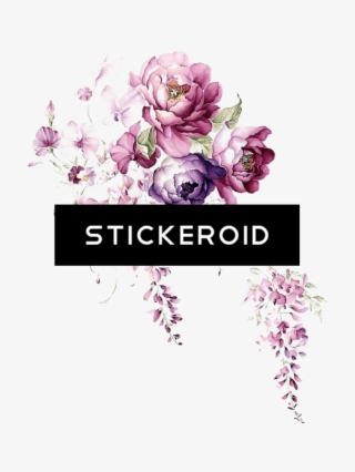 Flower Border Watercolor - Тату Цветы Акварель Эскизы