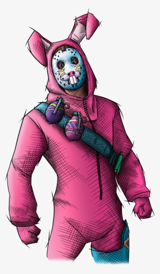 Simonpdv Rabbit Raider Fortnite Skin Redux Home Rug - Fortnite Rabbit Raider Drawing