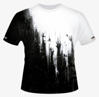 Dying Light T-shirt Black & White - Dying Light Merch