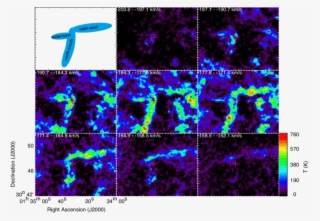 Velocity Channel Maps Of The Clouds Around Ngc 604 - Velocity