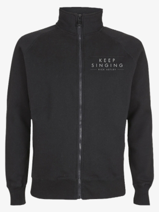 'keep Singing' Embroided Fleece Jacket Rick Astley - Zegna Techmerino Wash And Go