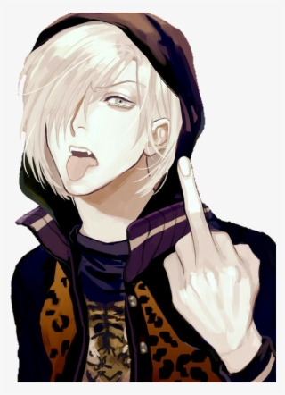 Yurio Plisetsky [yuri On Ice] By Xxsarcastic - Middle Finger Anime Boy