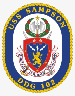 Uss Sampson Ddg-102 Crest - Uss Donald Cook Crest
