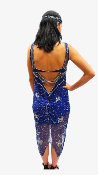 Home / Clothing / Original Vintage Blue Beaded Flapper - Photo Shoot