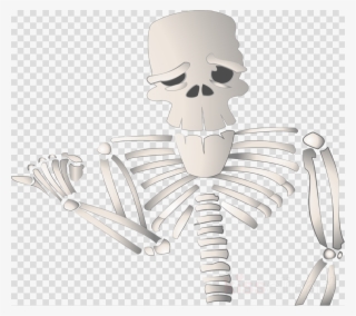 Skeleton Pointing Png Clipart Human Skeleton Clip Art