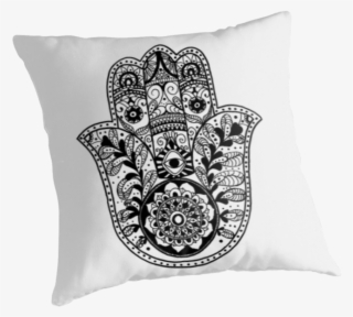 The Hamsa Hand Throw Pillows By Carolyn Huane Redbubble - Hamsa Hand Logo Tote Bag