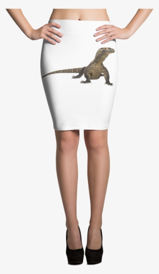 Komodo-dragon Print Pencil Skirt - Robe Funky Noël Jupe, Pull Moche, Laid Pull Fête Tenue,