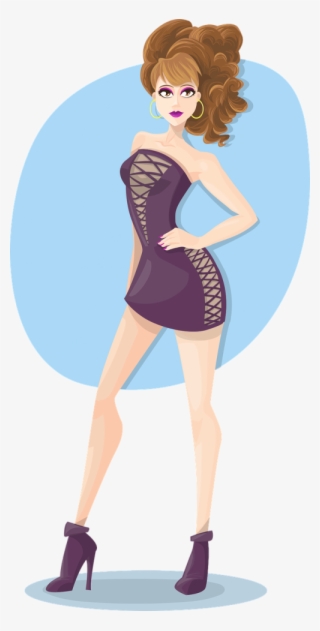 Party Girl Vector Png