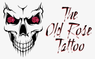 The Old Rose Tattoo - Skull Stickers For Bike
