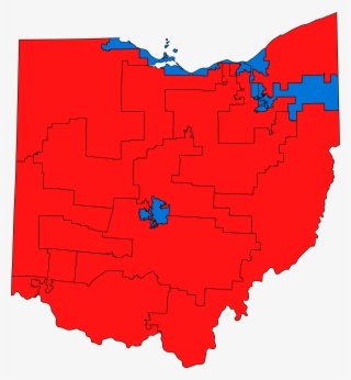 2018 United States House Of Representatives Elections - Ohio Congressional Districts By Party