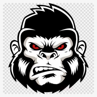 Gorilla Head Logo Clipart Western Gorilla Ape - Gorilla Logo