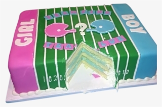Team Pink Or Team Blue Cake Gender Reveal Cakes Png - Touchdown And Tutus Gender Reveal Cakes