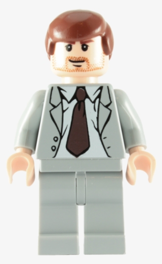 Lego Indiana Jones Grey Suit Minifigure - Lego Indiana Jones - Gray Suit Minifigure