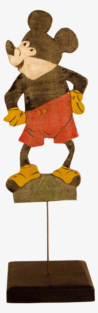 Vintage Micky Mouse Lawn Ornament Mickey Was Born Steamboat - Mickey Mouse