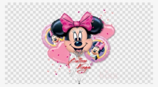 Minnie Mouse Head Clipart Minnie Mouse Mickey Mouse - Amscan Minnie Mouse Birthday Bouquet Foil Balloons