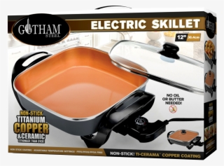 Gotham Steel Electric Skillet, With Non Stick Ti Cerama - Gotham Steel Electric Skillet
