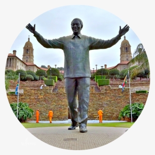 This Huge Bronze Statue Of A Young Nelson Mandela Stands - Union Buildings