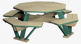 View The Full Image Poly 5' Octagonal Picnic Table - Trex Picnic Tables