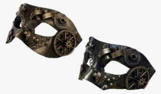 Mask, Steampunk, Metal, Metal Mask, Gears, Chain, Iron - Steampunk