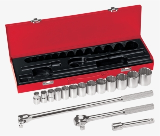 Png 65512 - Klein Tools - 1/2" Drive Socket Wrench Set, 16 Pc