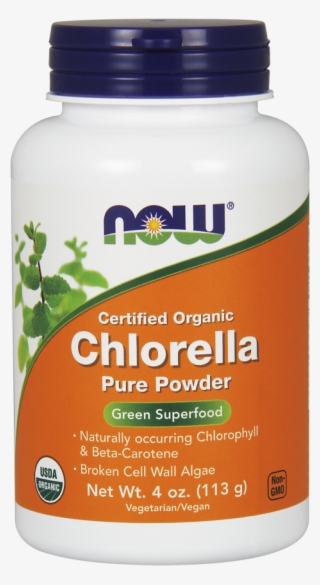 Chlorella Powder, Organic - Now Foods - Chlorella Pure Powder Certified Organic