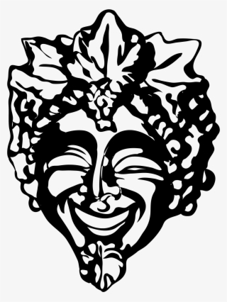 Mardi Gras Mask Black Outline Clip Art - Mardi Gras