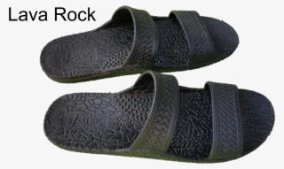 Jesus Sandals, Hawaiian, Unisex, Slim - Black Lava Rock J-slips Hawaiian Jesus Sandals