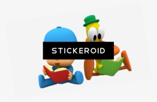Pocoyo And Pato Reading - Pocoyo