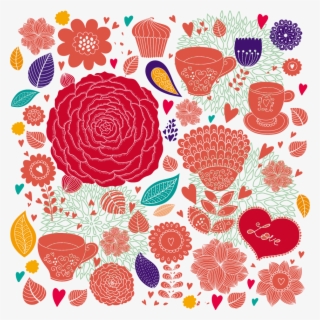 Art Flower Illustration Material
