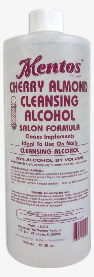 Mentos Cherry Almond Cleansing Alcohol 32oz - Mentos Cherry Almond Cleansing Alcohol 32 Oz