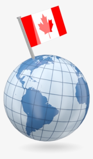Earth With Canada Flag