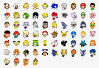 Emoticon Icon Font - Ssbu All Stock Icons