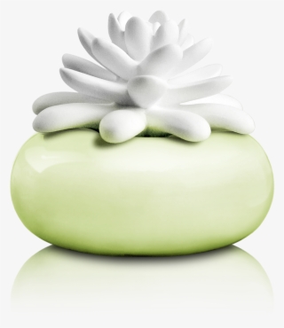 White Lotus Mini Diffuser With Botanical Garden Fragrance - Chando Elegance Mini White Lotus Diffuser- Yellow