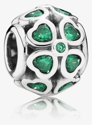 Green Lucky Clover, Charm, Pandora - Pandora Dark Green Clover Charm
