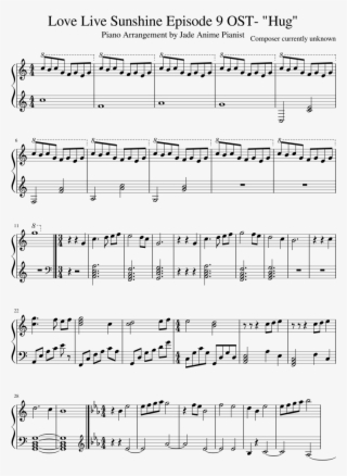 Print - Love Live Sunshine Piano Sheet