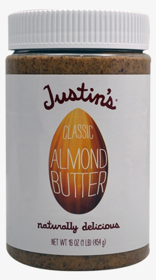 Justins Natural Classic Almond Butter Jar-16 Oz - Almond Butter Justin's