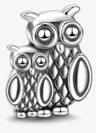 Owl Charm Sterling Silver Png Great Horned Owl Charm - Love