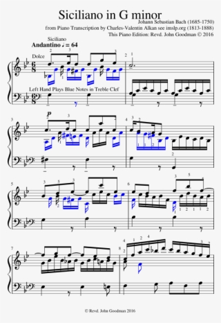 Siciliano In G Minor - Sheet Music
